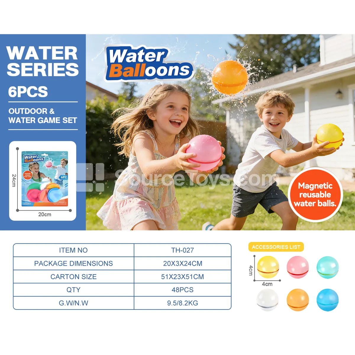 Magnetic Water Balls (6 PCS)