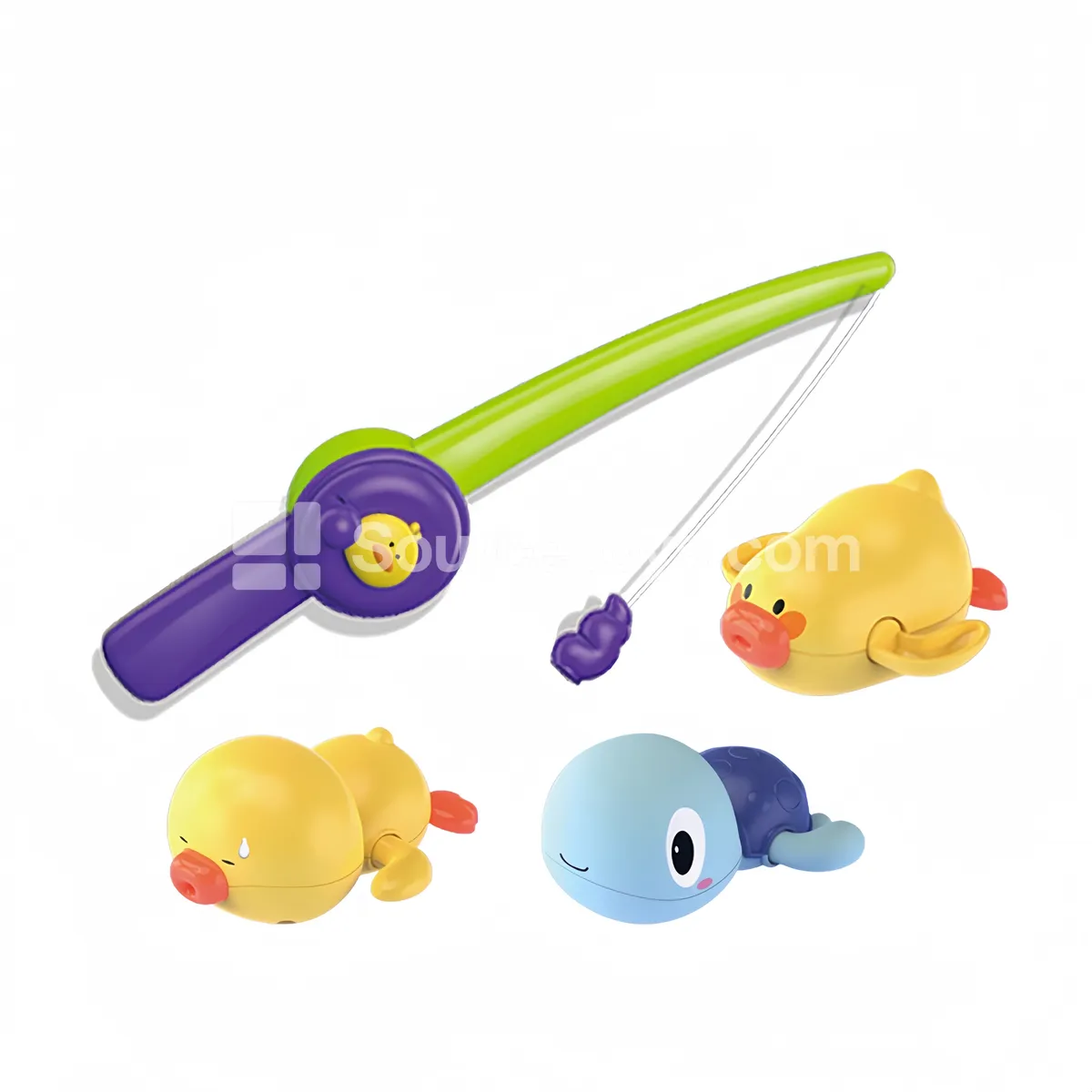 Magnetic Wind-Up Water Play Fishing Toy