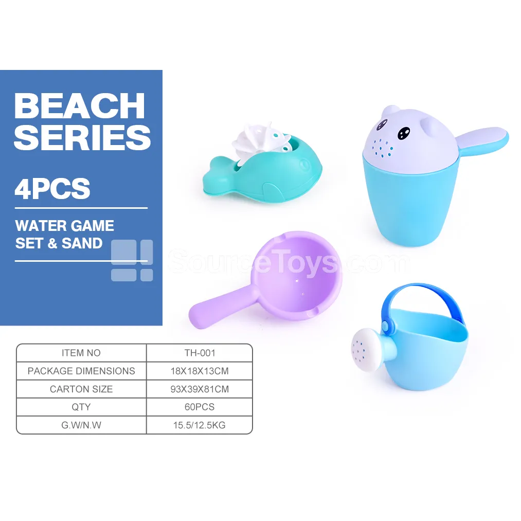 Bath 4-Piece Set Blue