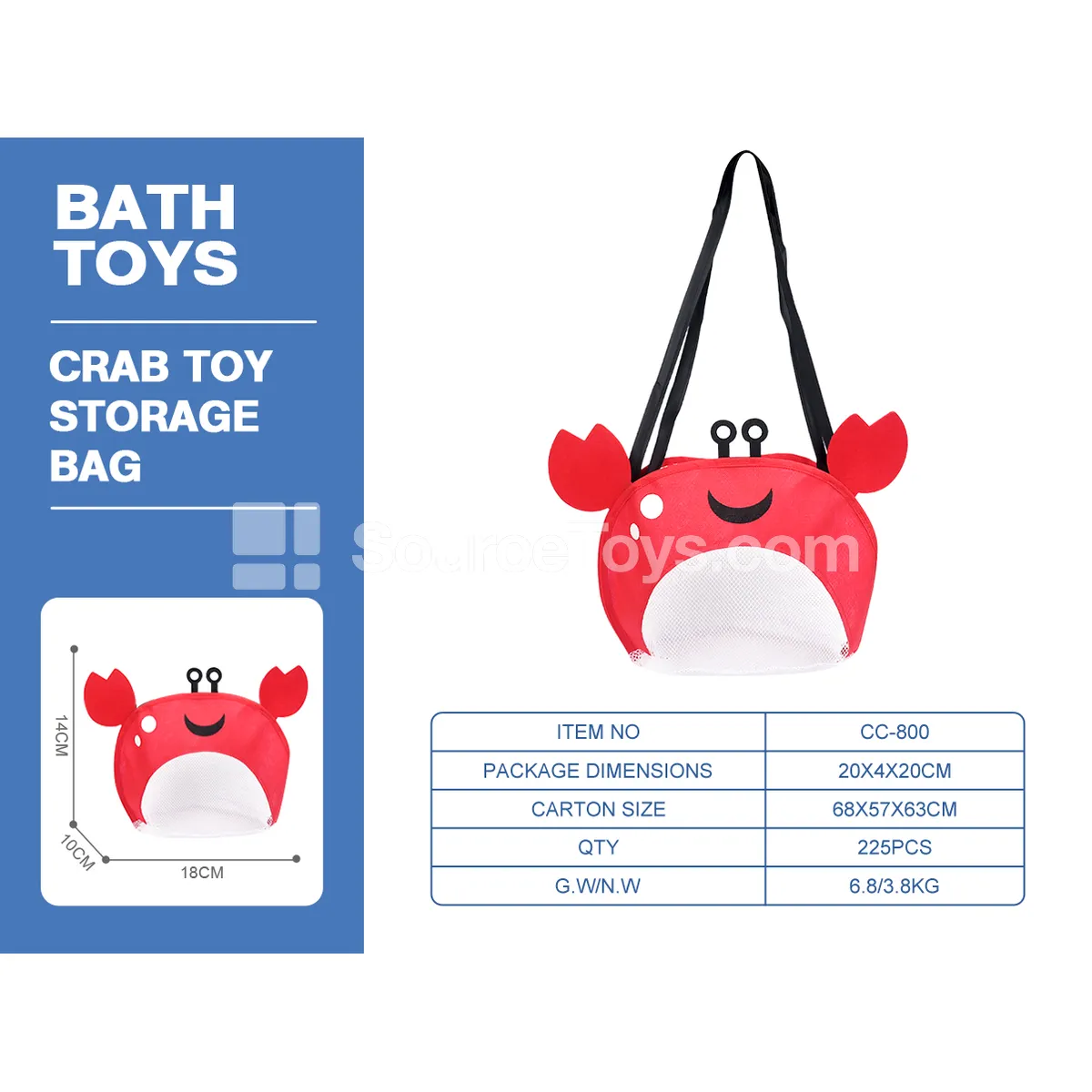 Beach Crab Storage Backpack