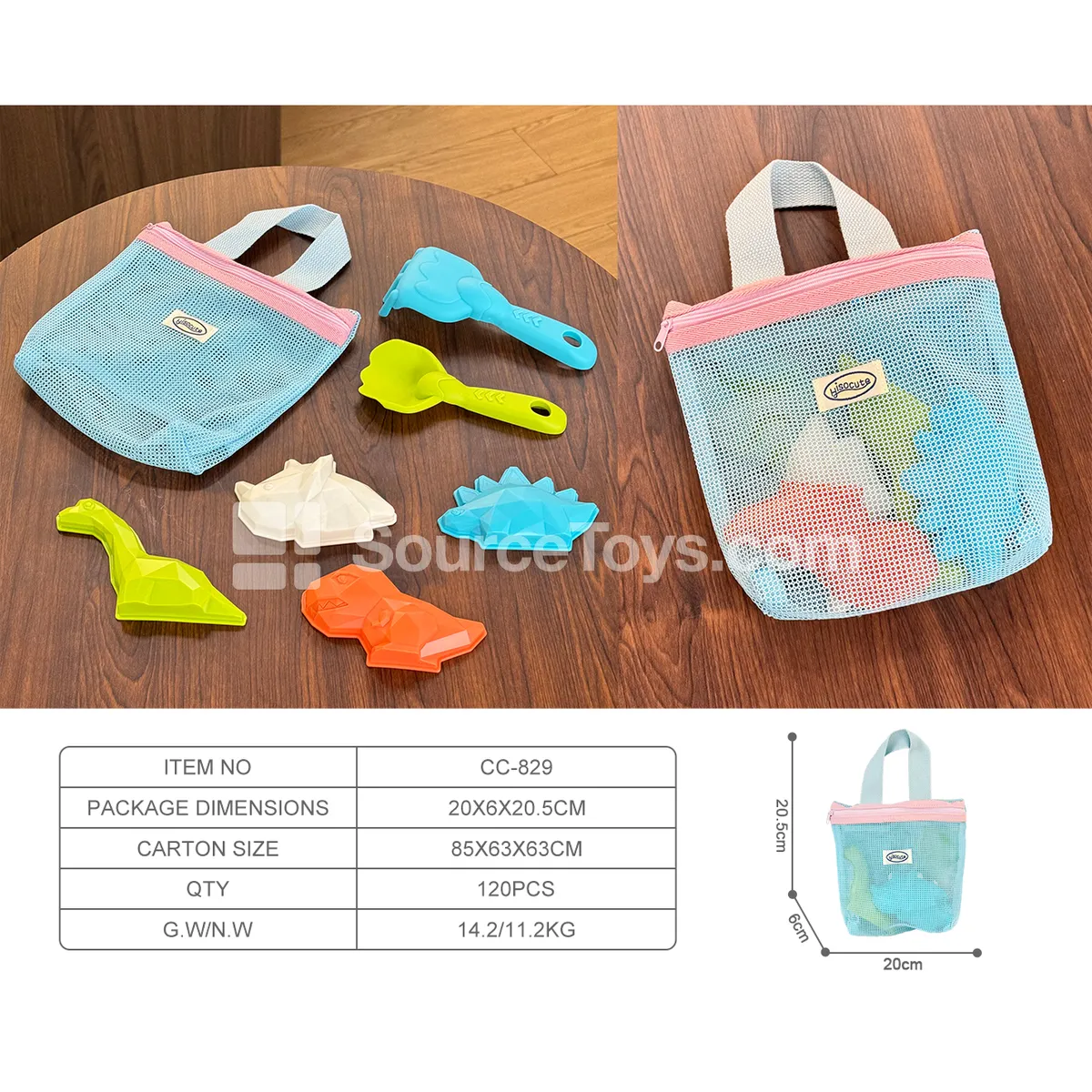 Beach Dinosaur with Storage Bag