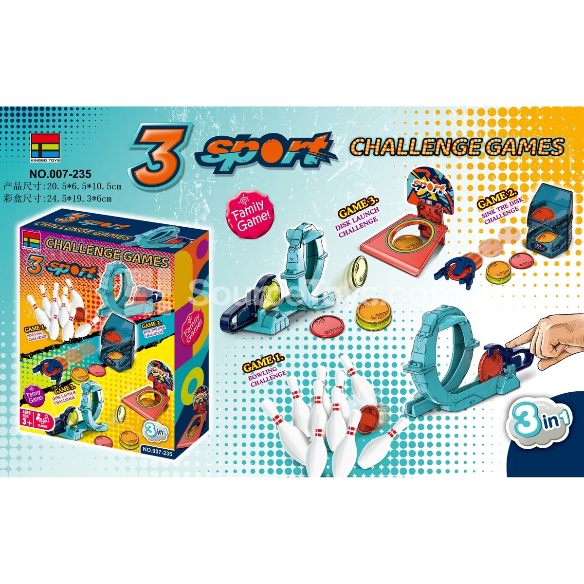 Bowling 3-in-1 Game