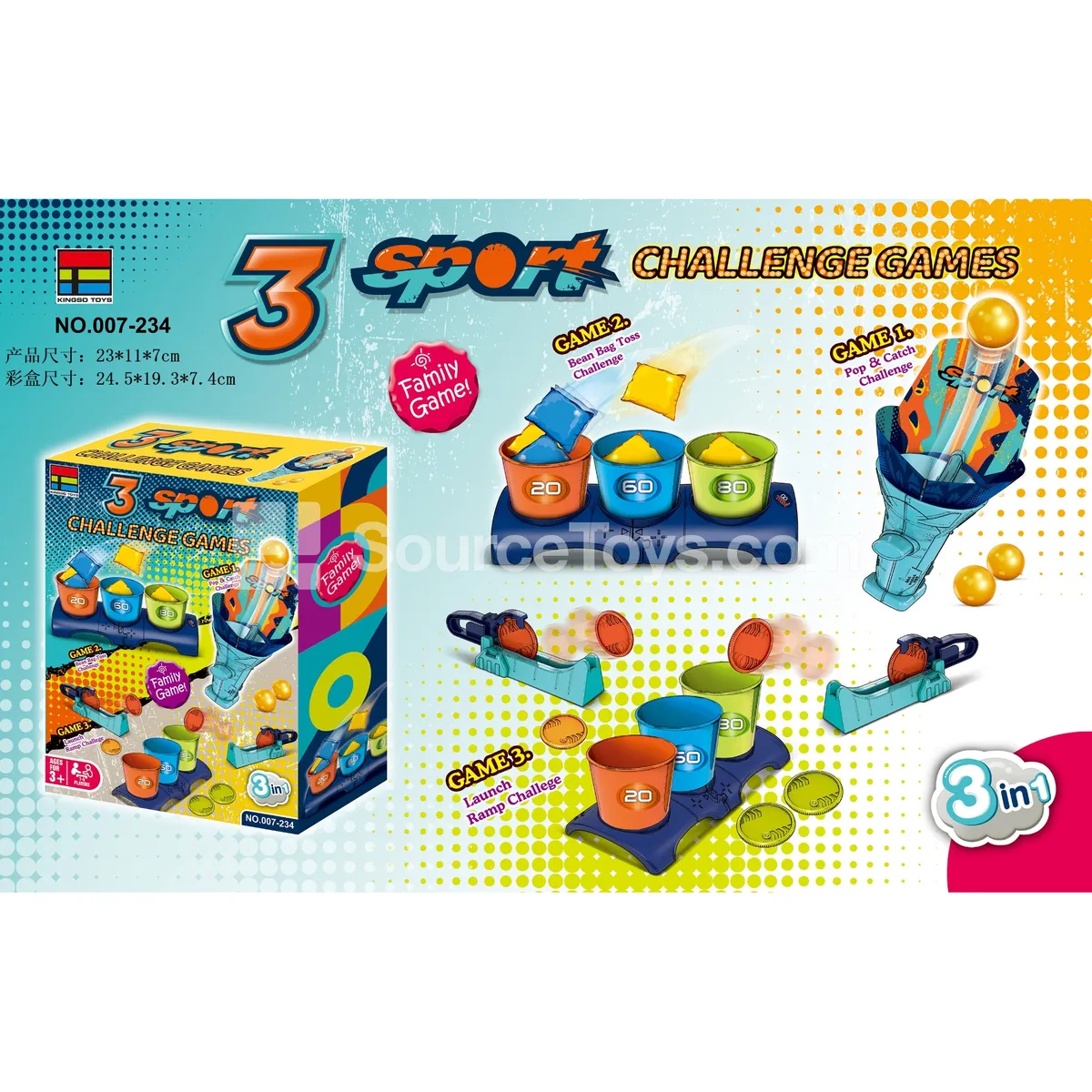 3-in-1 Bean Bag Toss Game