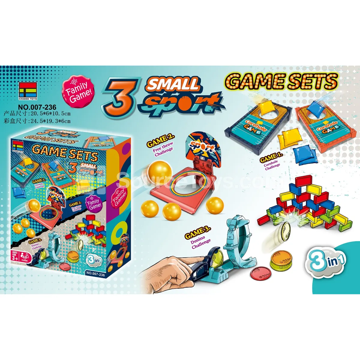 Domino 3-in-1 Game