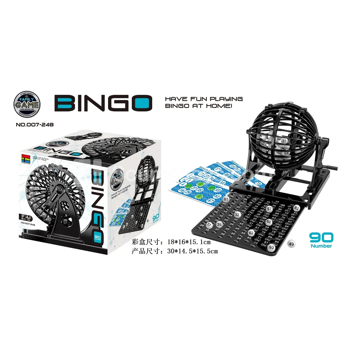 Lottery Machine (90 Balls, 48 Cards)