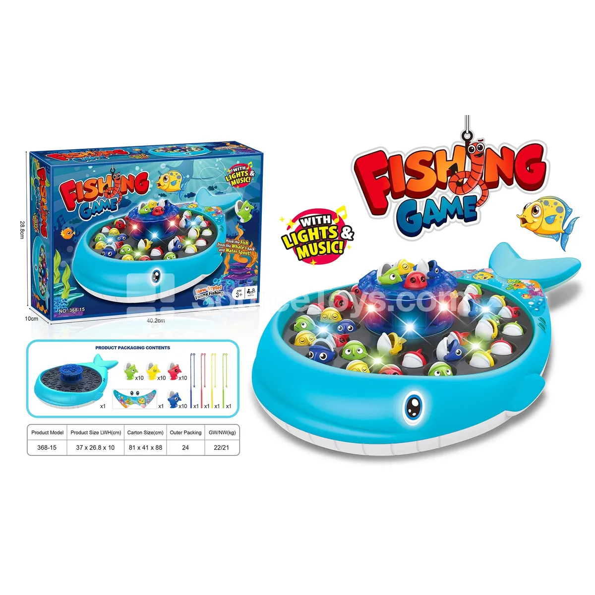 Electric Music Light Fishing Toy