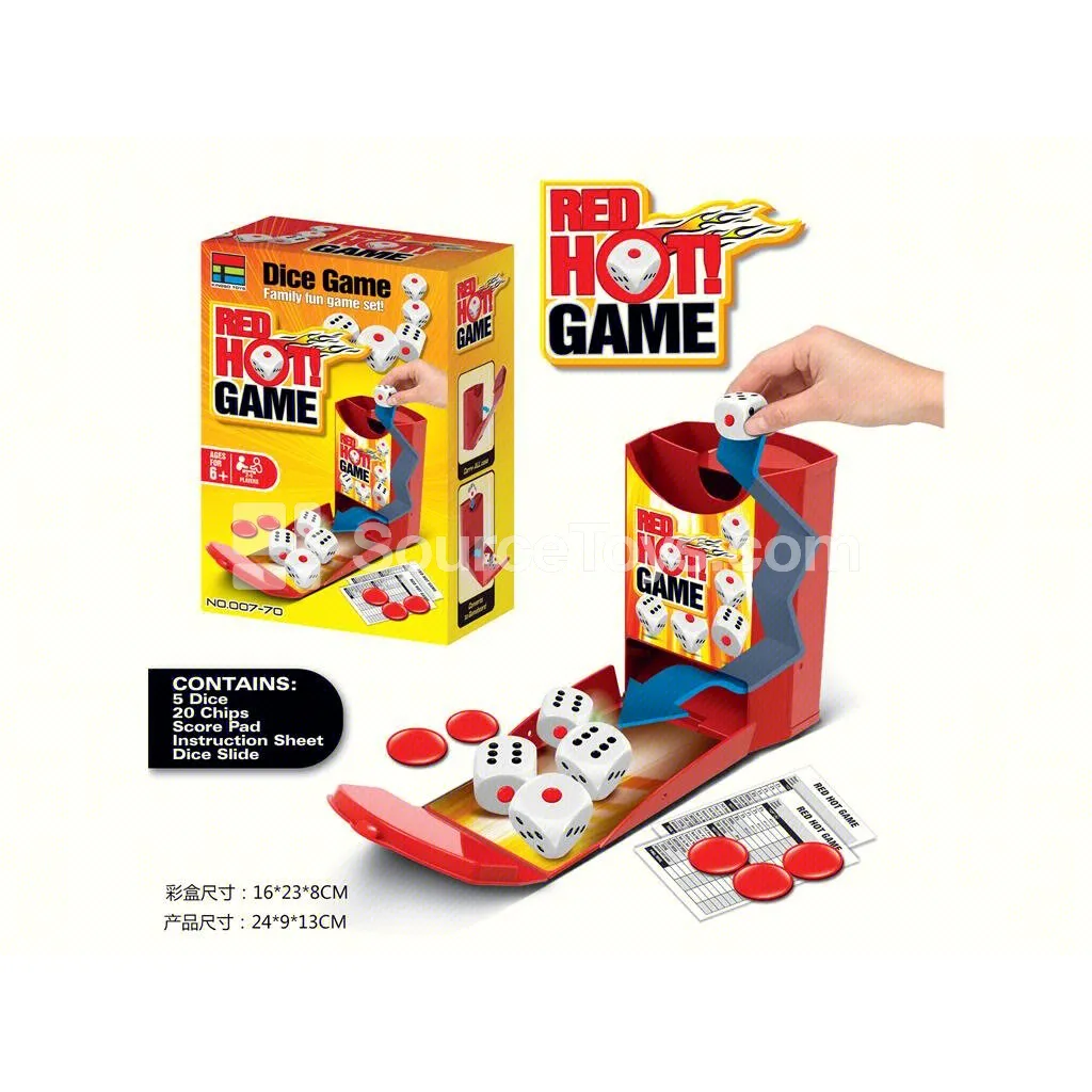 Number Dot Dice Card Game