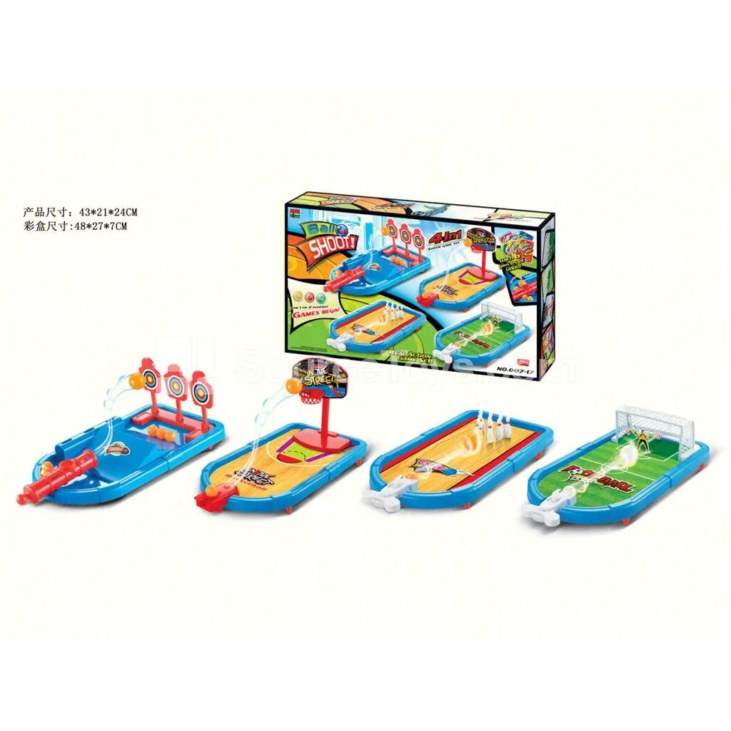 4-in-1 Marble Game Table