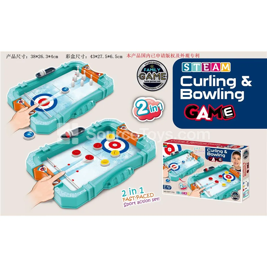 Curling & Bowling Table Game