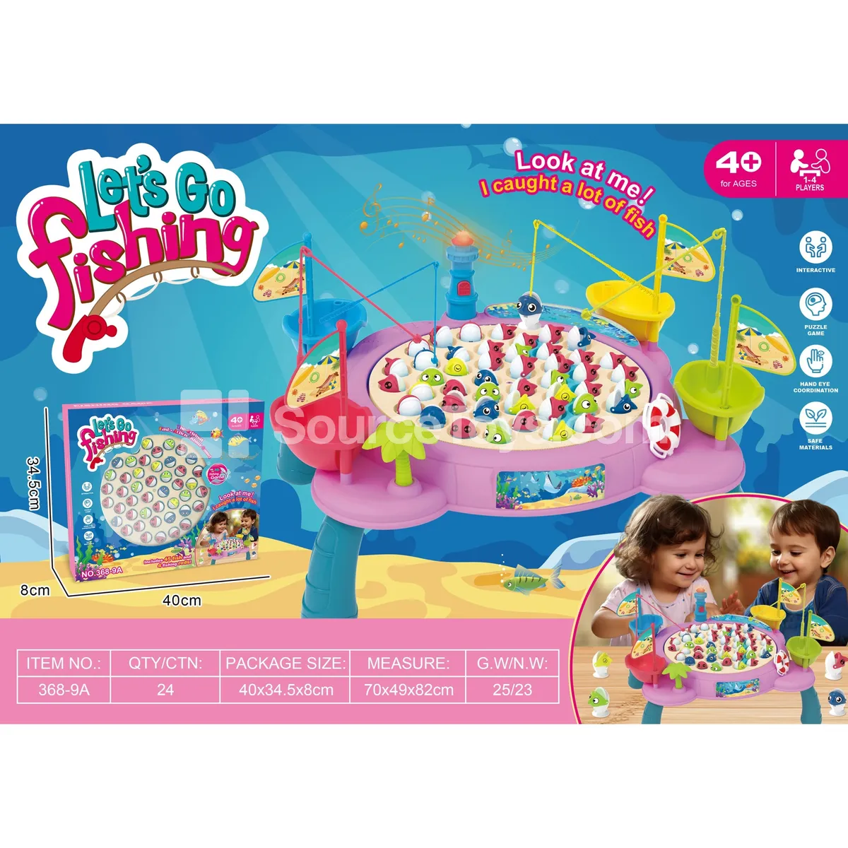 Electric Music Light Fishing Game Board