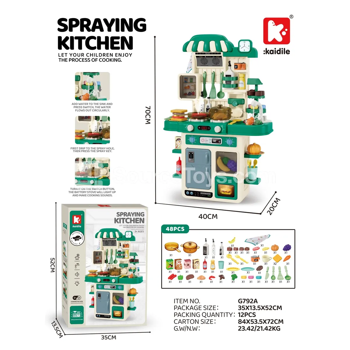 Spray Kitchen 48-Piece Set Spray Kitchen 48-Piece Set