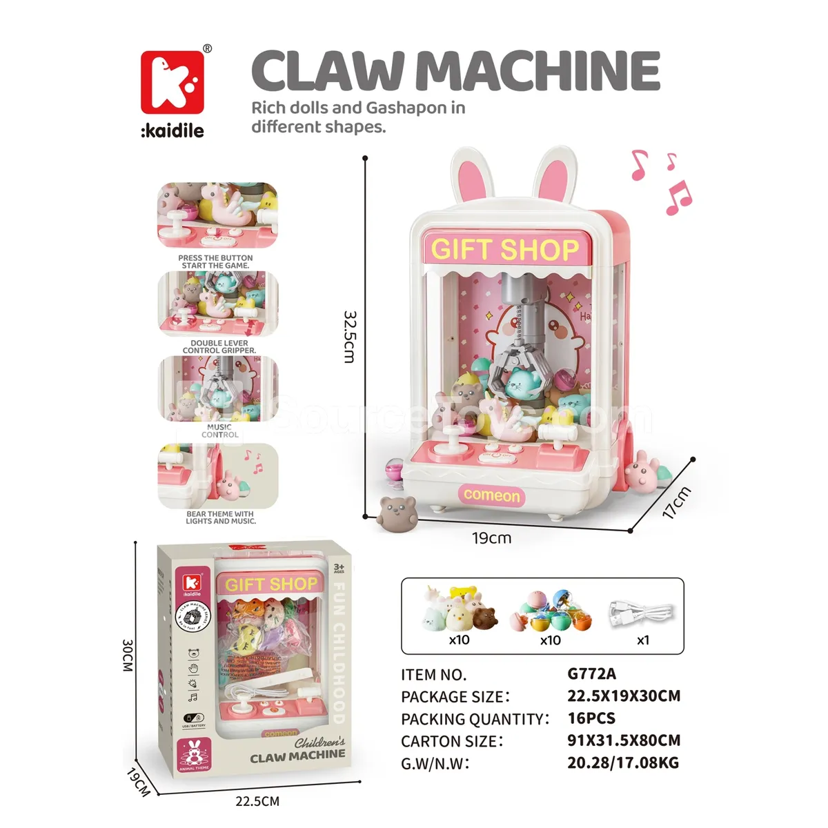 Medium Rabbit Claw Machine Medium Rabbit Claw Machine