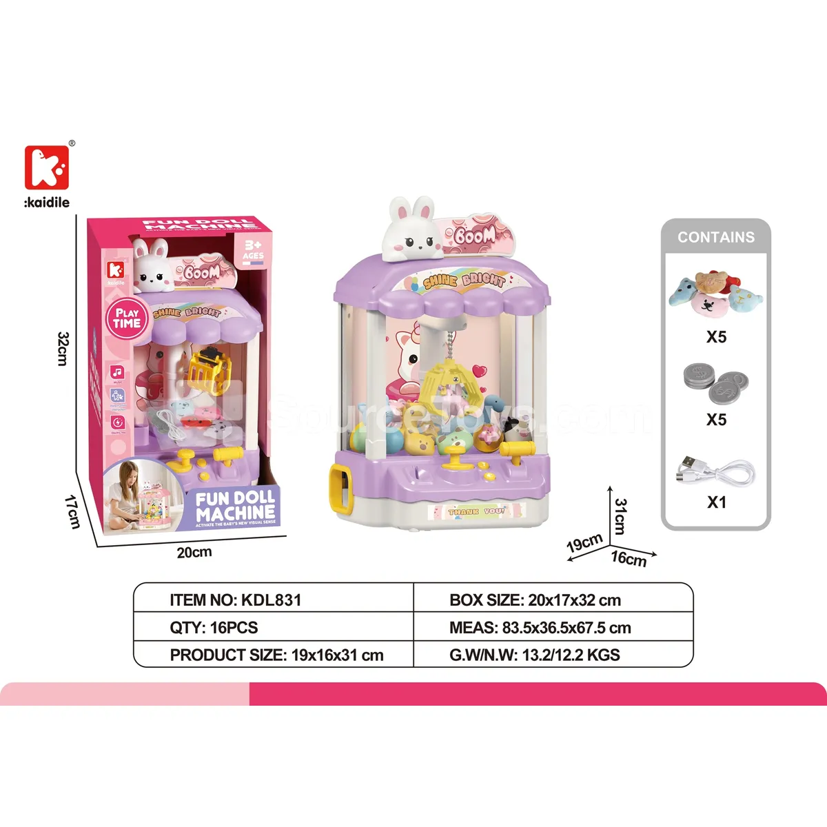 Purple Rabbit Claw Machine Purple Rabbit Claw Machine