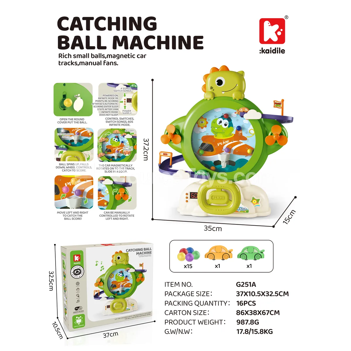 Dinosaur Bean Catcher Machine Dinosaur Bean Catcher Machine