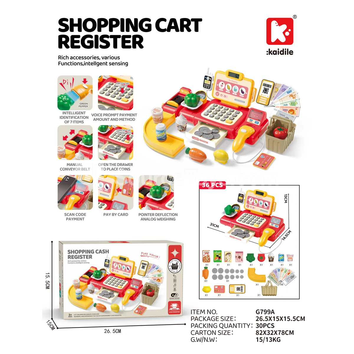 Fun Supermarket Cash Register Toy