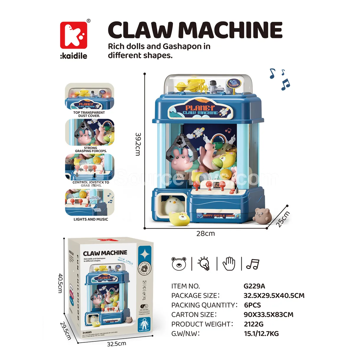 Oversized Scene Claw Machine