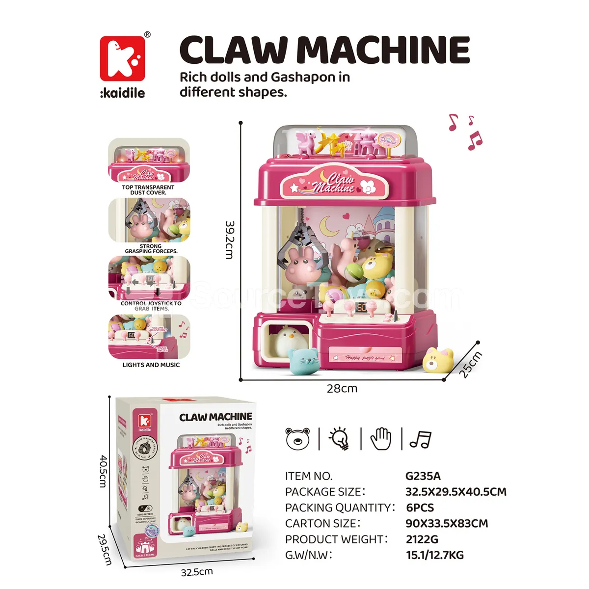 Large Scene Doll Claw Machine