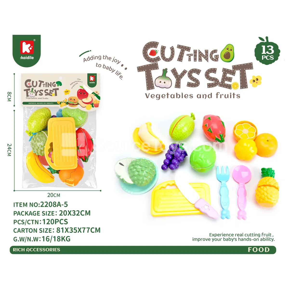 Fruit Cutting Pretend-Play Set