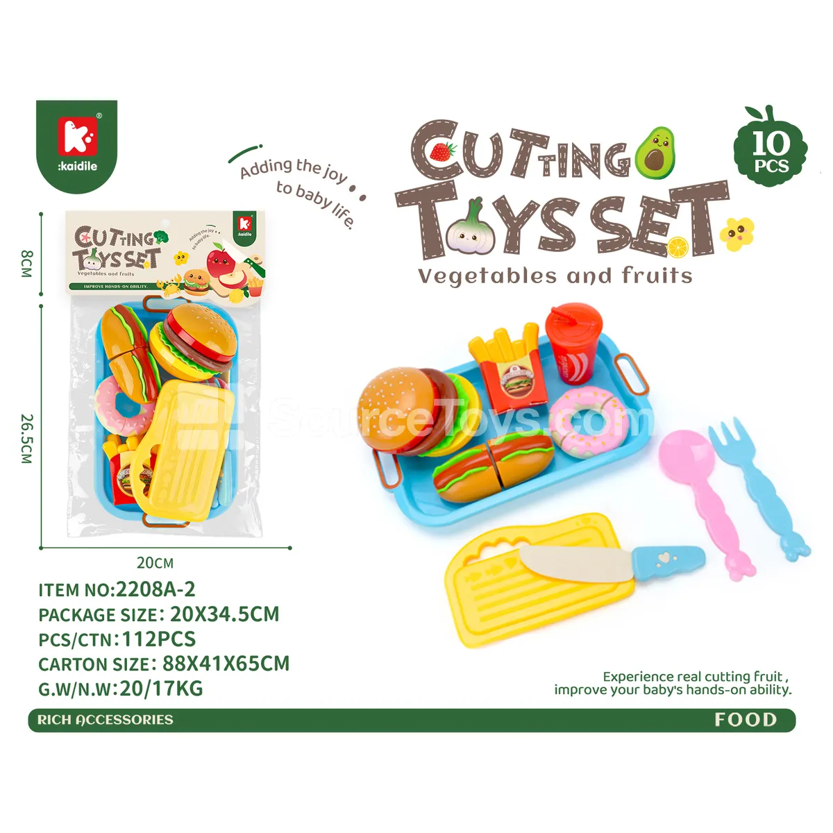 Fast Food Cutting Play Set
