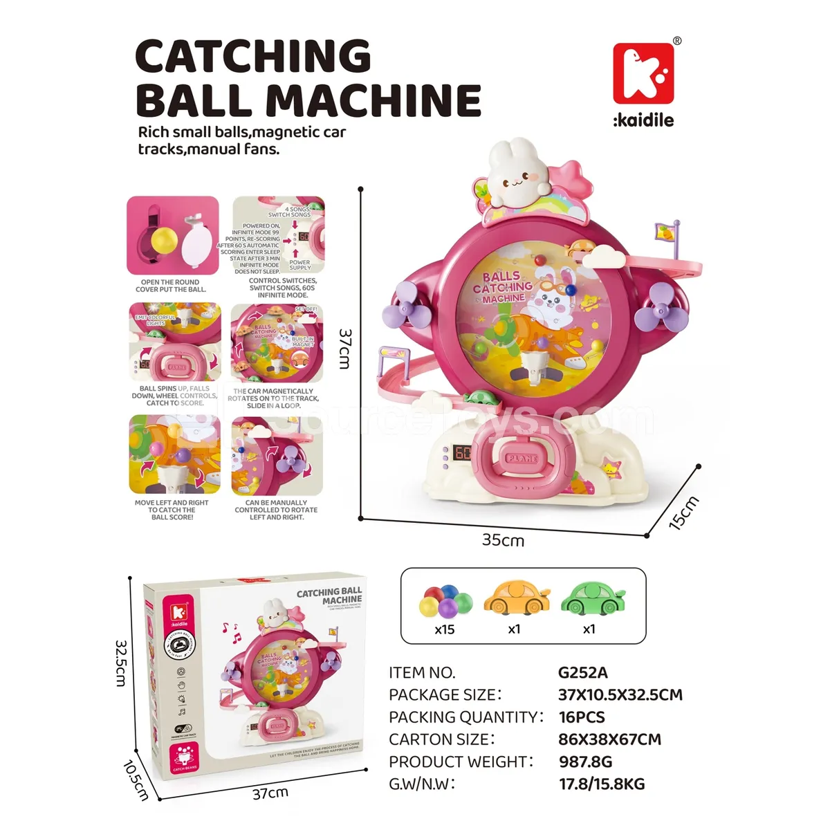 Bunny Head Bean Catcher Machine Bunny Head Bean Catcher Machine