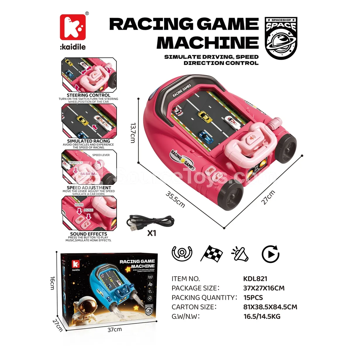 Track-Themed Large Racing Car Toy