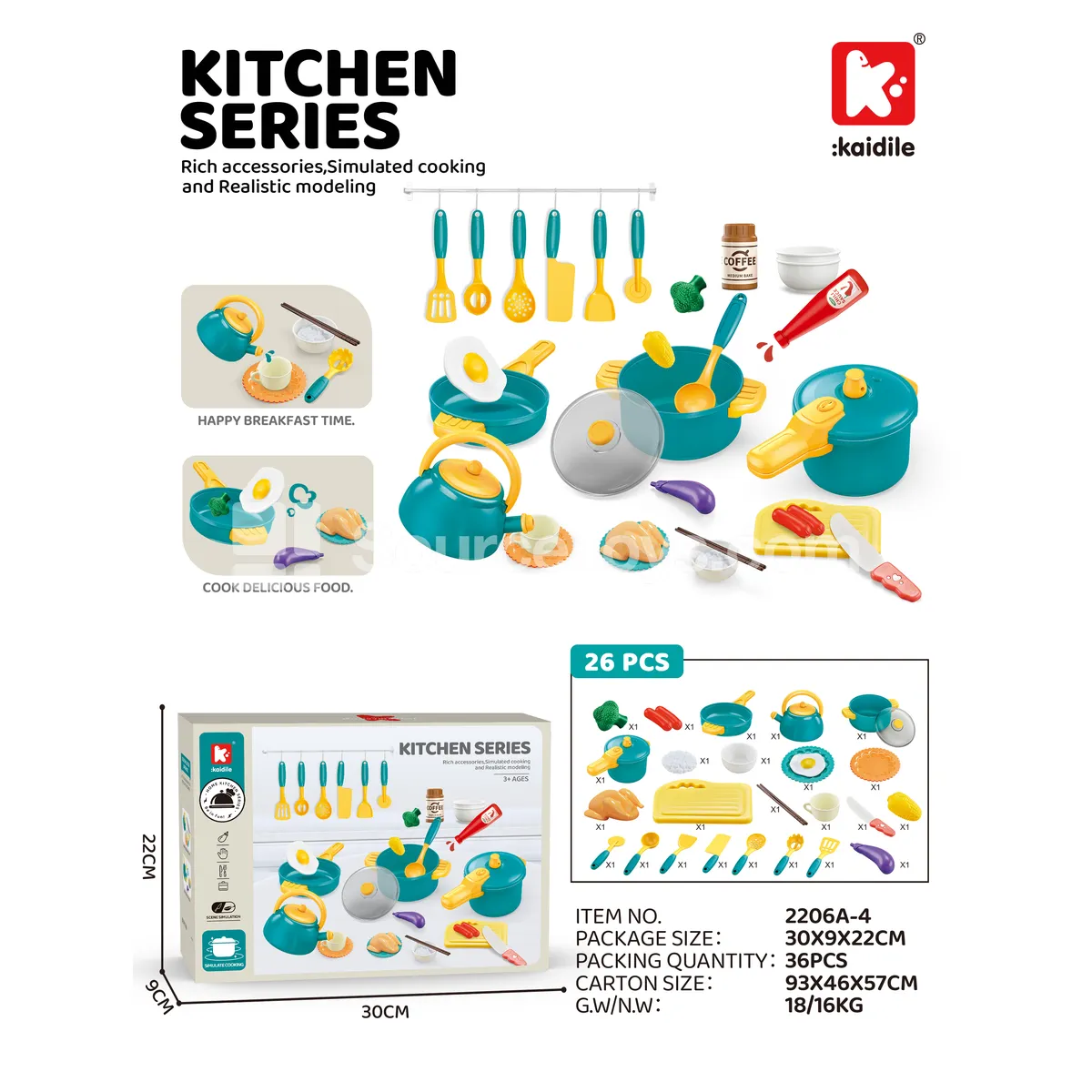 26-Piece Kitchen Playset 26-Piece Kitchen Playset