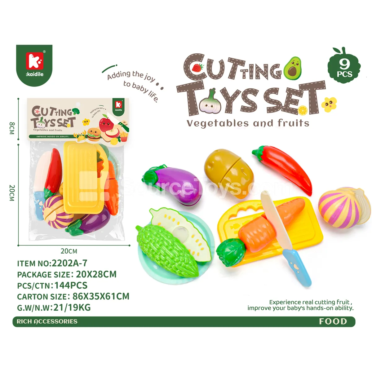 Vegetable Cutting Play Set