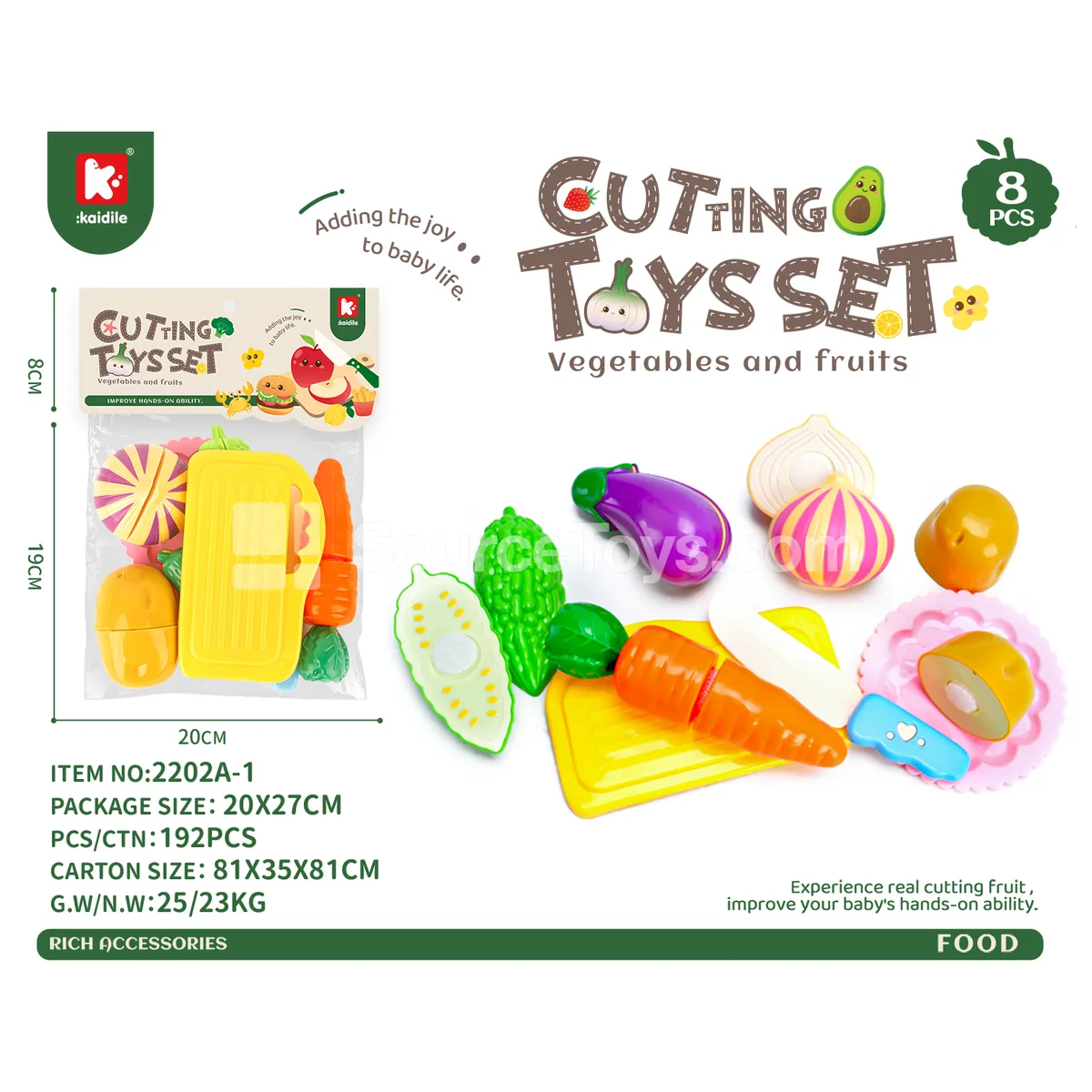 Vegetable Cutting Play Set