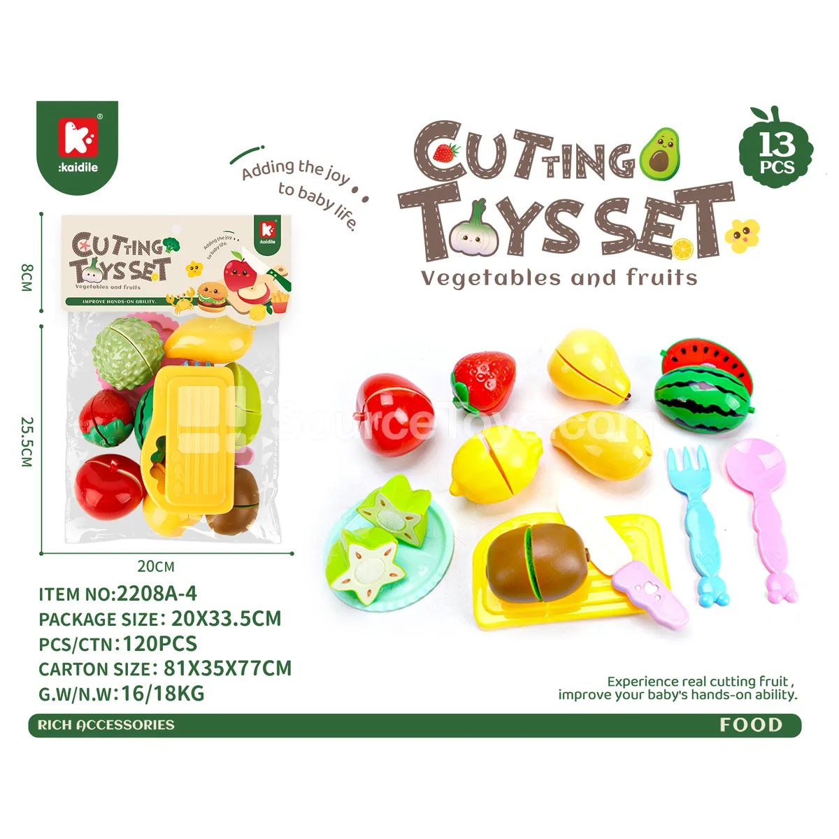 Pretend Play Fruit Cutting Set