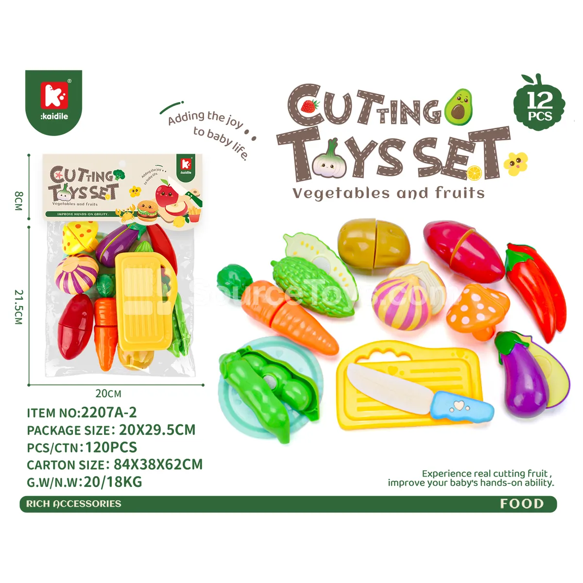 Vegetable Cutting Play Set