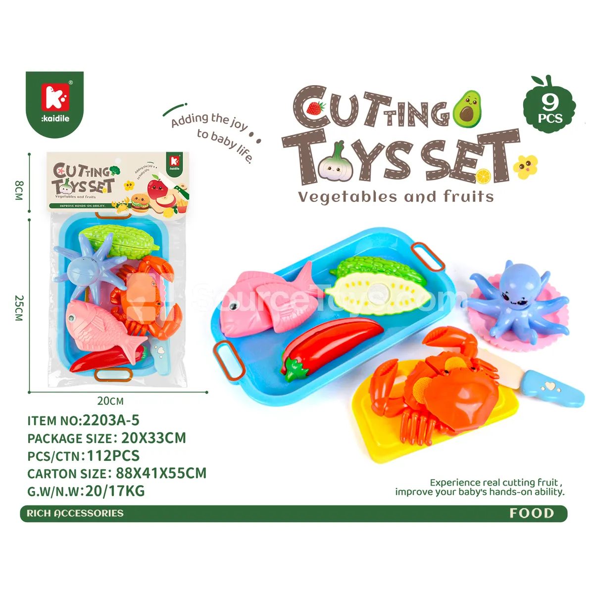 Fast Food Platter Cutting Play Set