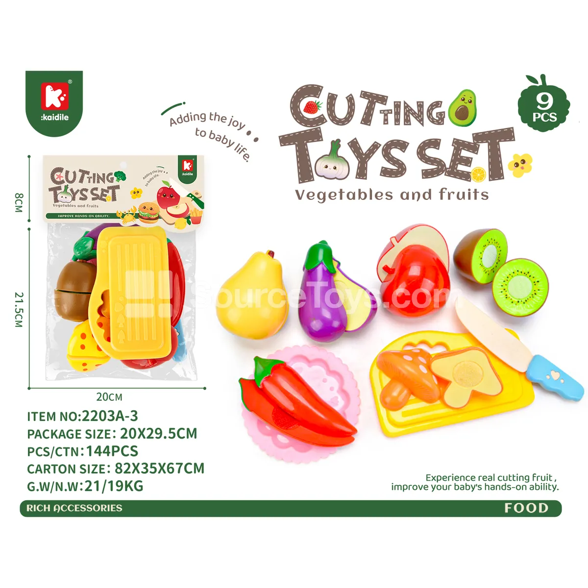Fruit & Vegetable Cutting Play Set