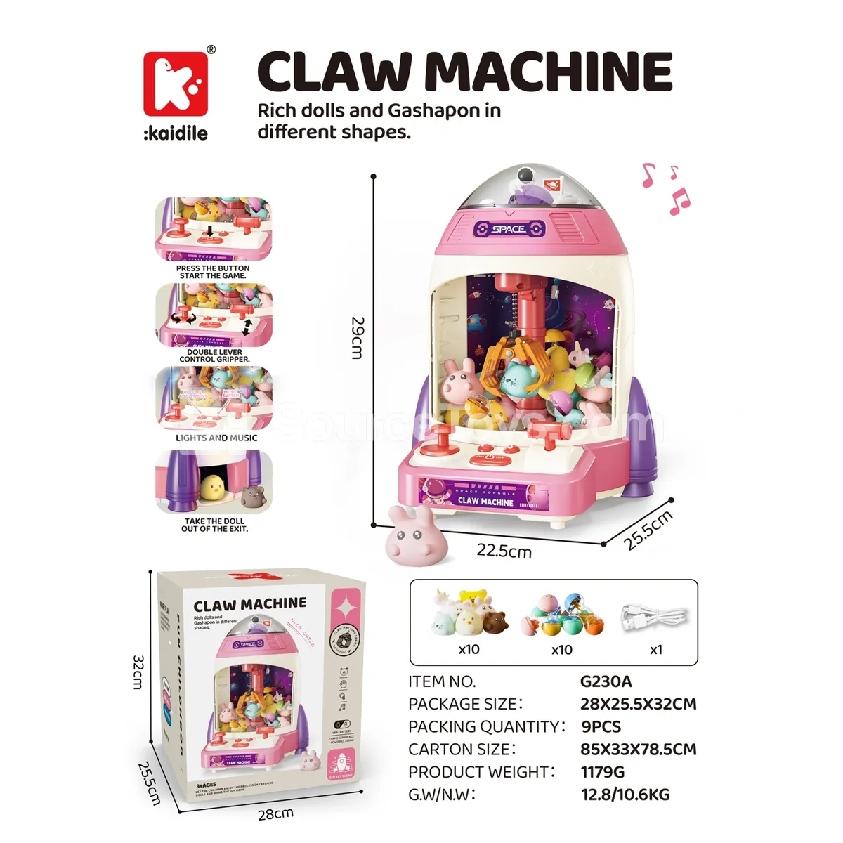 Medium Rocket Claw Machine