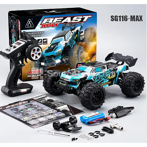 1/16 Scale 4WD Brushless High-Speed RC Monster Truck