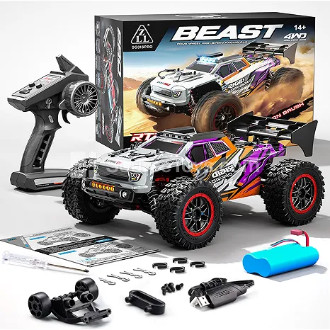 1/16 Electric 4WD Off-Road Monster Truck Remote Control Car (Brushed Motor) 1/16 Electric 4WD Off-Road Monster Truck Remote Control Car (Brushed Motor)
