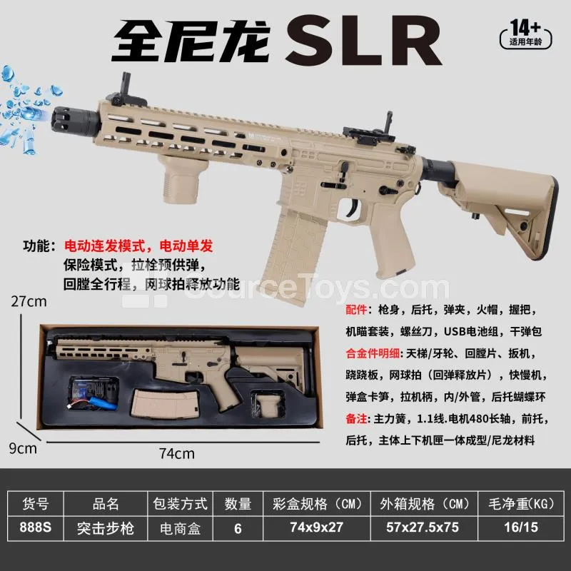 Toy Blaster with Single/Full-Auto, Pre-Feeding, Full-Travel Blowback, Bolt Hold-Open Toy Blaster with Single/Full-Auto, Pre-Feeding, Full-Travel Blowback, Bolt Hold-Open