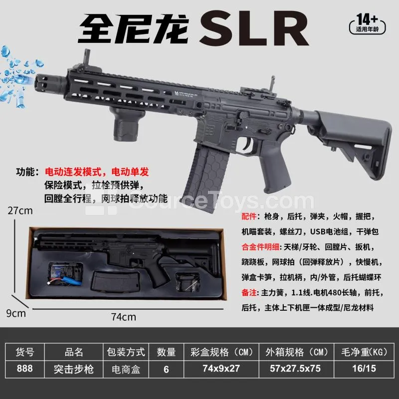 Single/Auto Toy Gun with Pre-Feeding, Full Travel Blowback and Bolt Catch