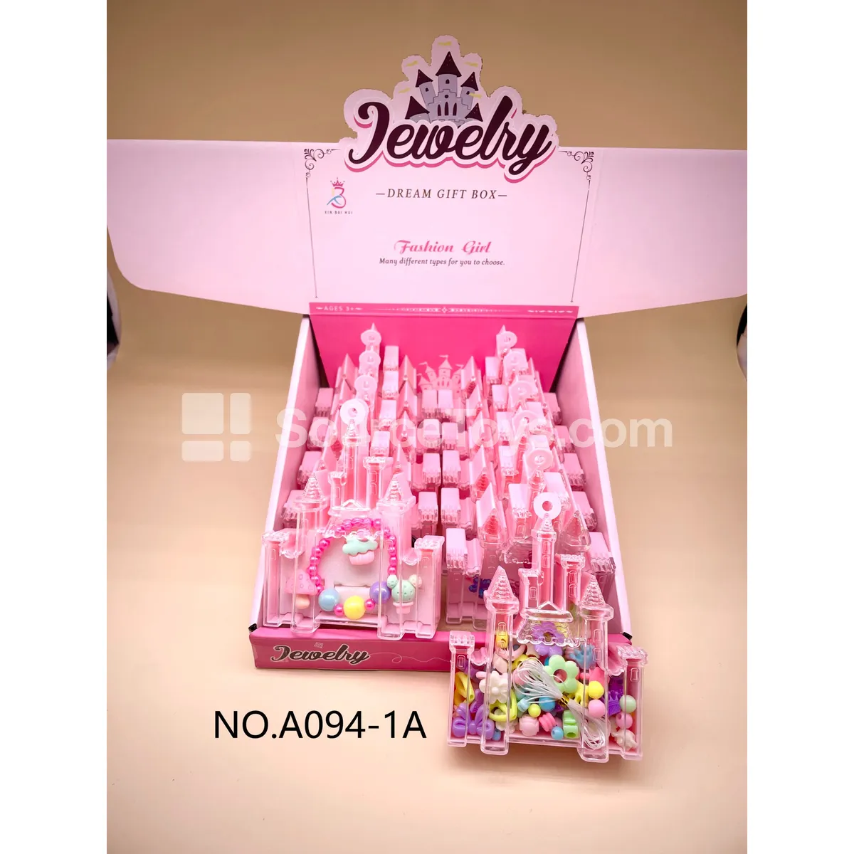 Castle DIY Beaded Ring Box, 12pcs/box