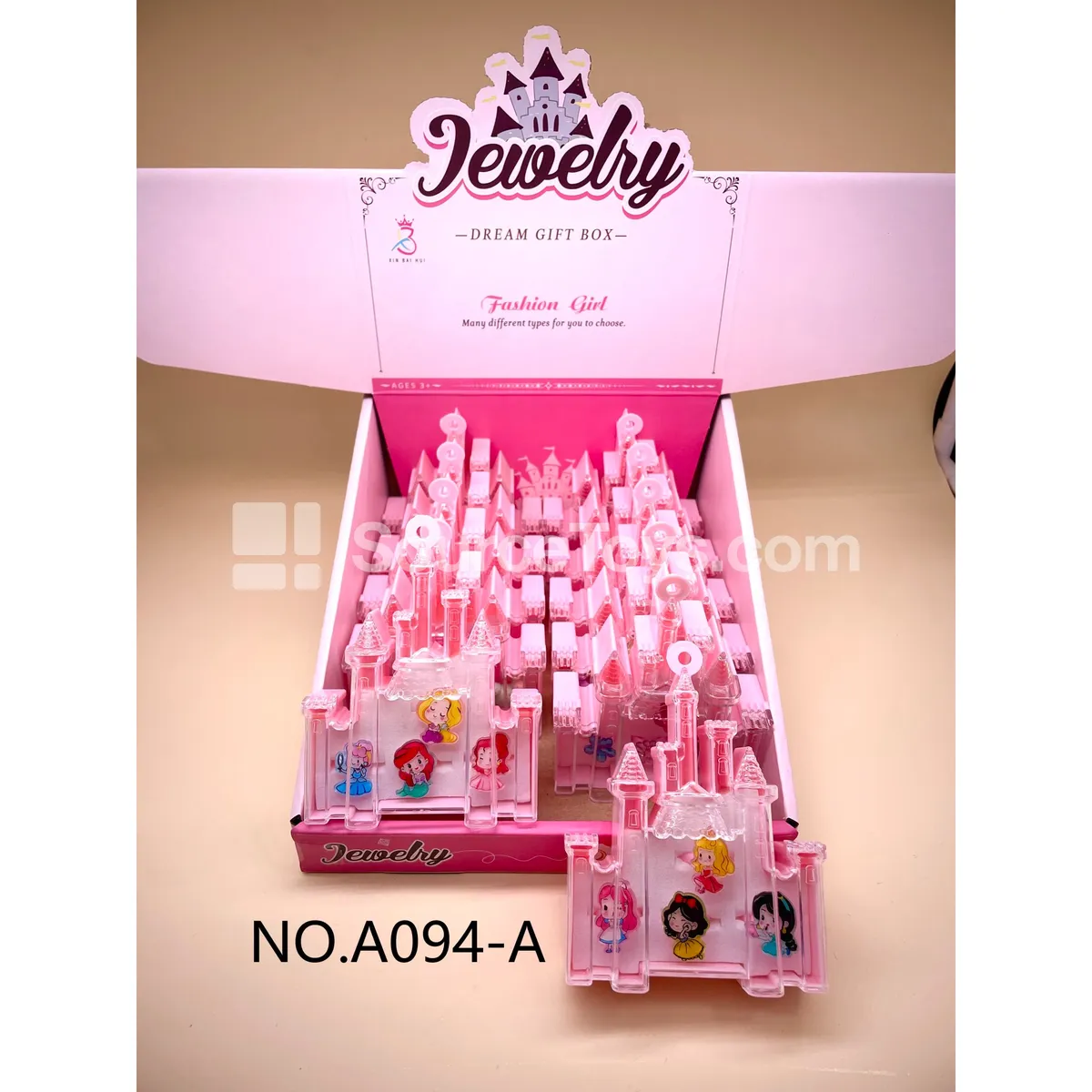 Castle Princess Ring Box, 12pcs/Box