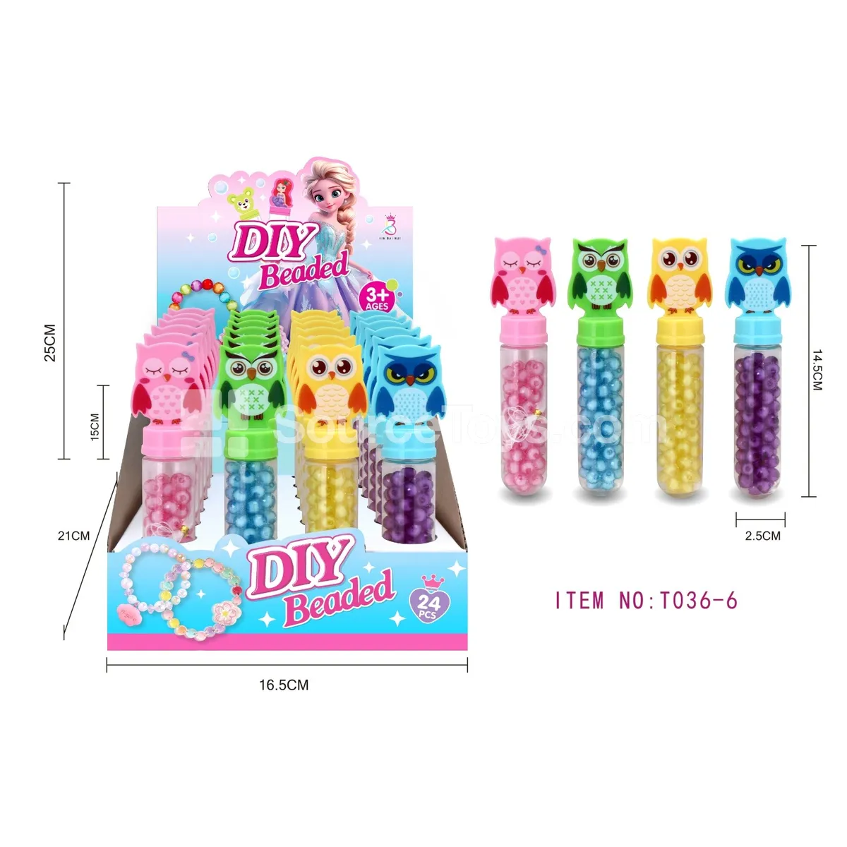 Owl DIY Beaded Bottle Craft Set, 24pcs/Box Owl DIY Beaded Bottle Craft Set, 24pcs/Box