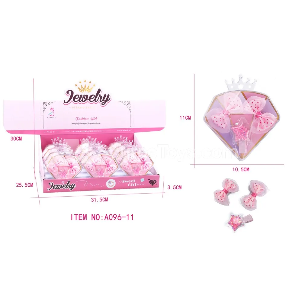 Girls’ Hair Accessory Gift Box, 12 Pcs/Box