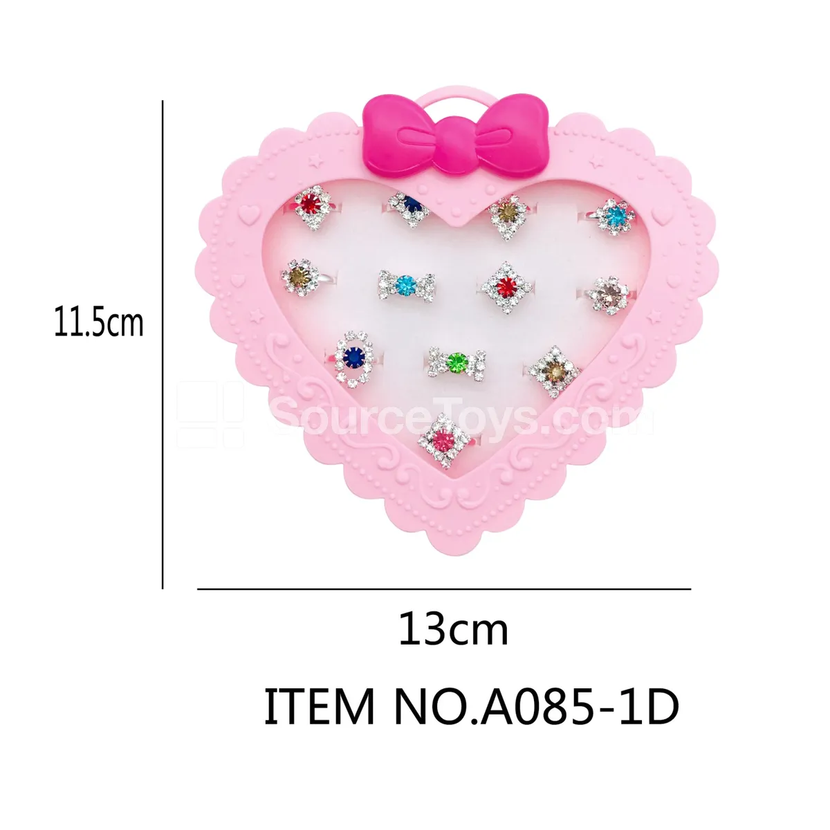 Gem Alloy Ring Set, 12 pcs/Box Gem Alloy Ring Set, 12 pcs/Box