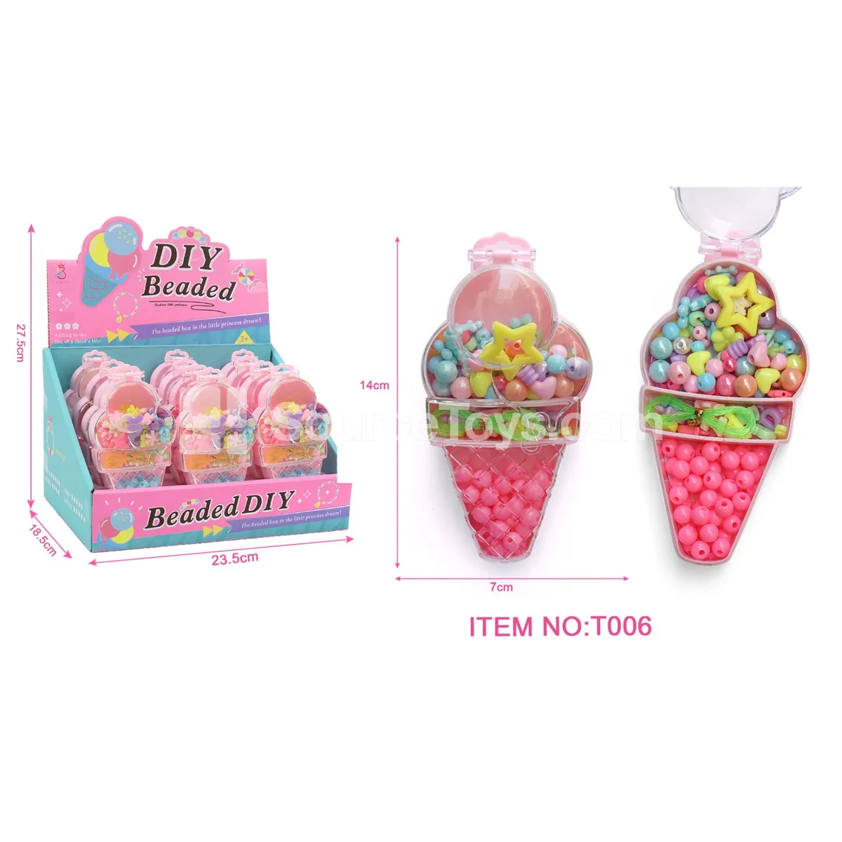 Ice Cream Jewelry Box, 12 pcs/box