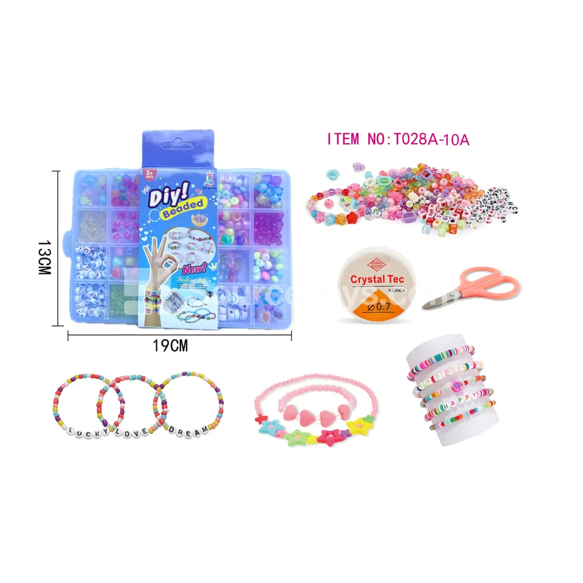 Girls’ Jewelry – 24-Compartment DIY Bead Set Girls’ Jewelry – 24-Compartment DIY Bead Set