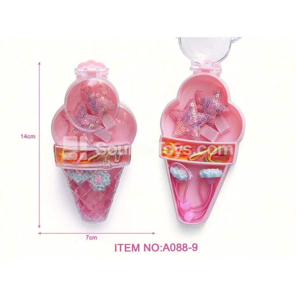 Ice Cream Pretend-Play Jewelry Box Set of 12