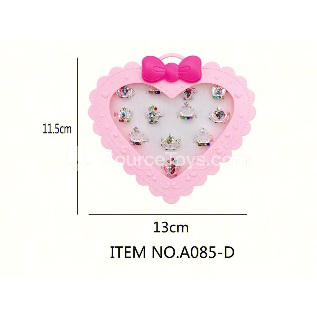 Crown Gem Alloy Ring Role-Play Accessory