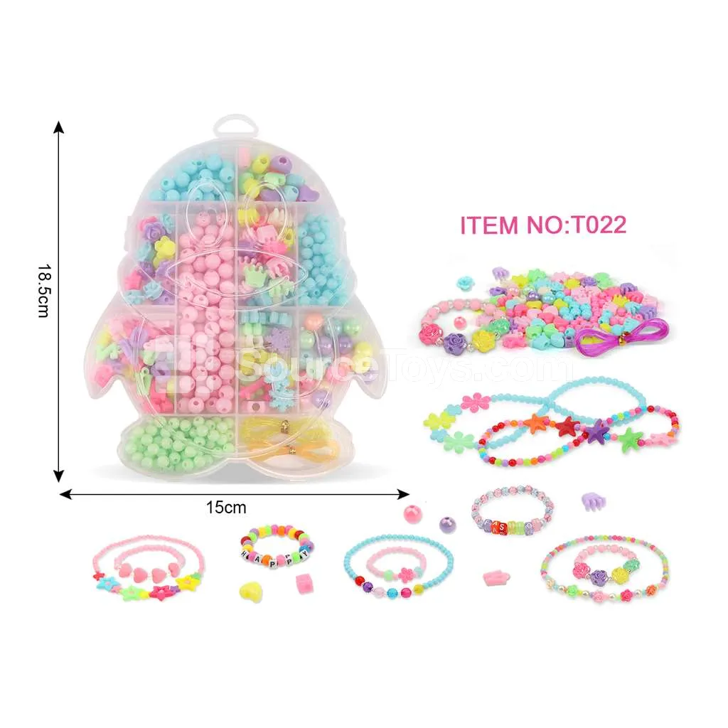 Girls’ Penguin DIY Bead Jewelry Making Kit – Rainbow Beads, Creative Craft Gift for Kids Girls’ Penguin DIY Bead Jewelry Making Kit – Rainbow Beads, Creative Craft Gift for Kids