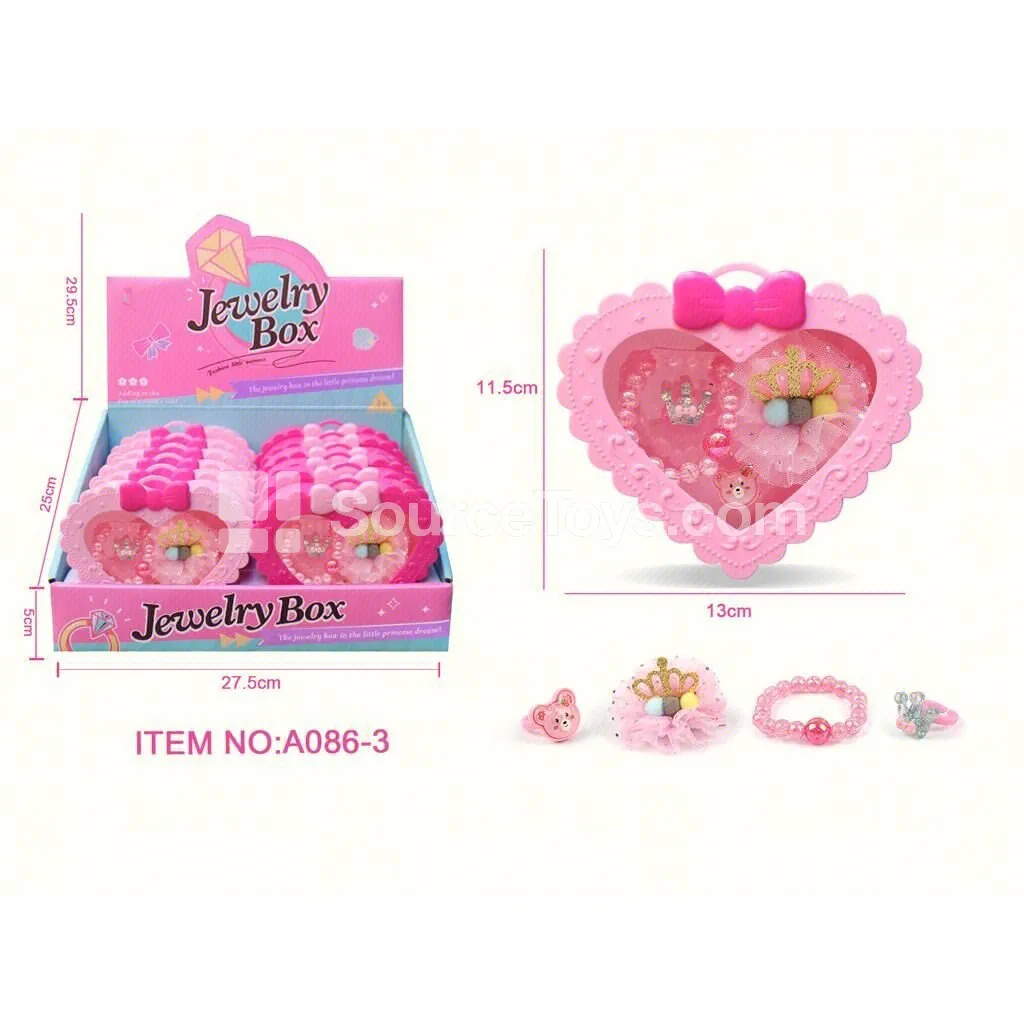 Girls’ Pretend-Play Fashion Jewelry Set 12pcs – Hair Clips, Rings & Bracelets Girls’ Pretend-Play Fashion Jewelry Set 12pcs – Hair Clips, Rings & Bracelets