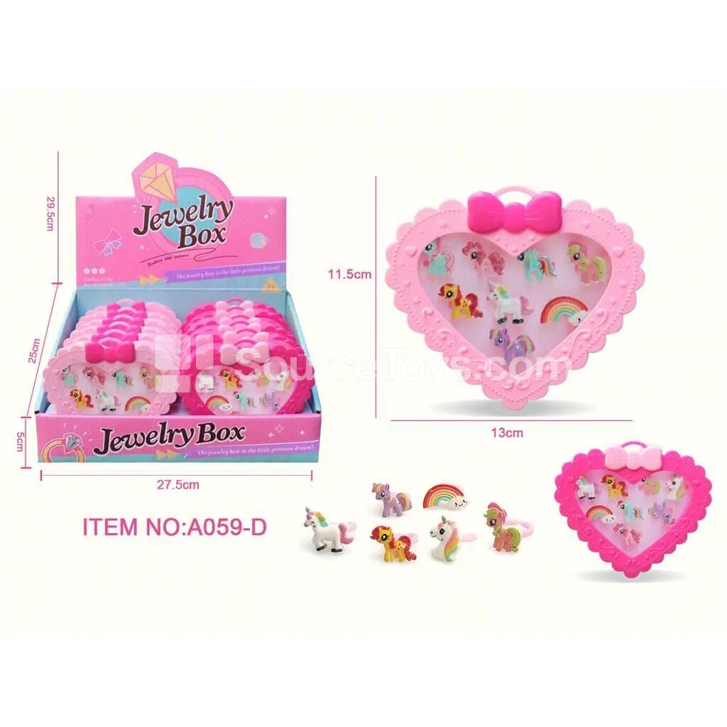 Unicorn Pony Ring 12pcs