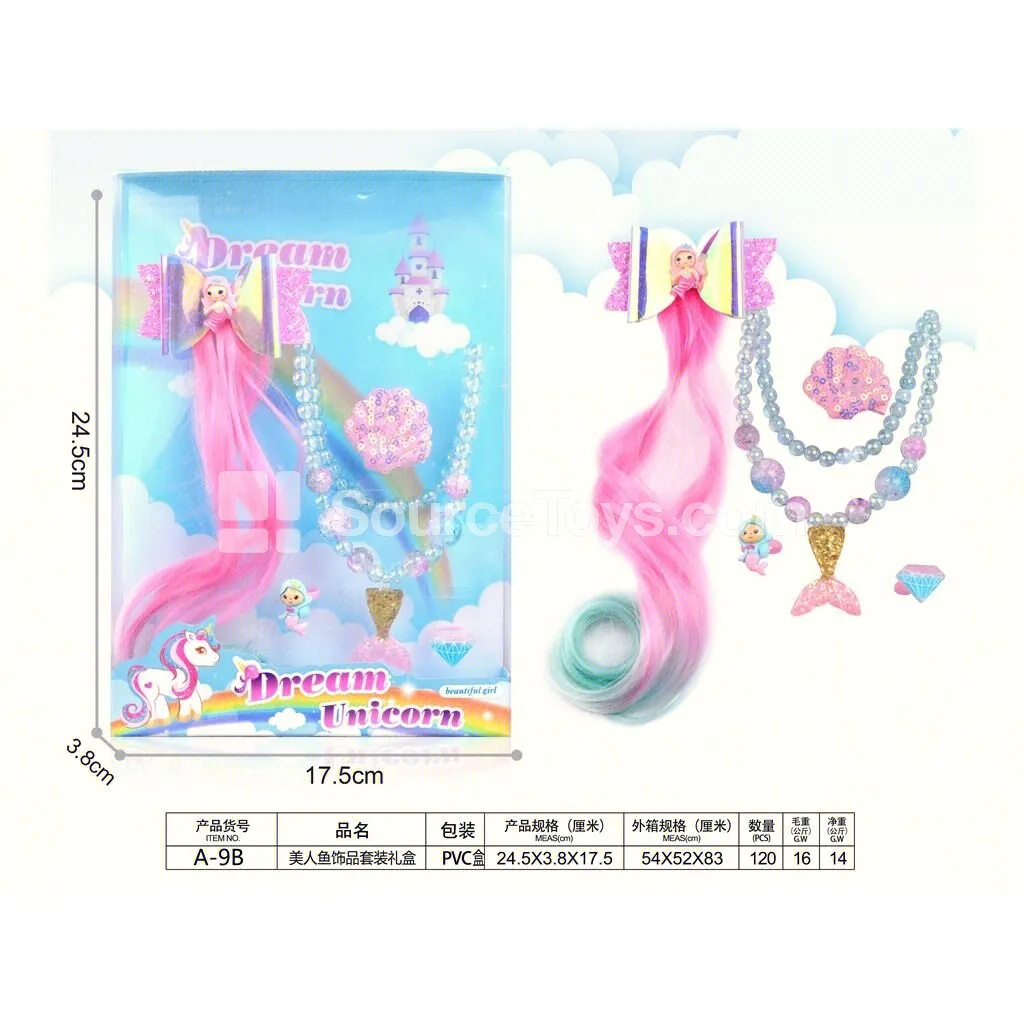 Girls’ Pretend-Play Hair Accessory Gift Set